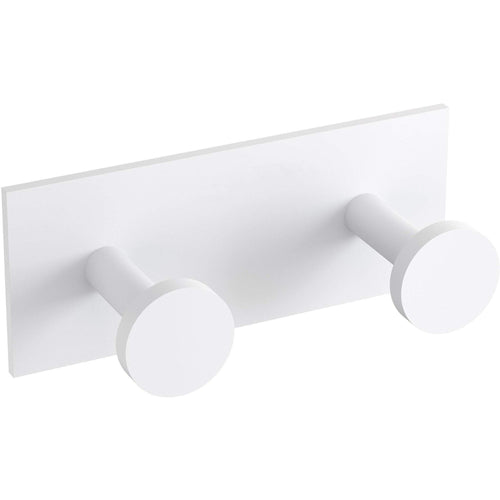 Tick Self-Adhesive Double Towel Robe Hook Coat Hanger Towel Holder, Brass