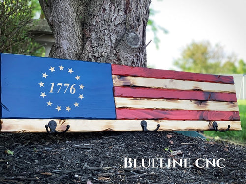 1776 Betsy Battlescar Coat Hanger
