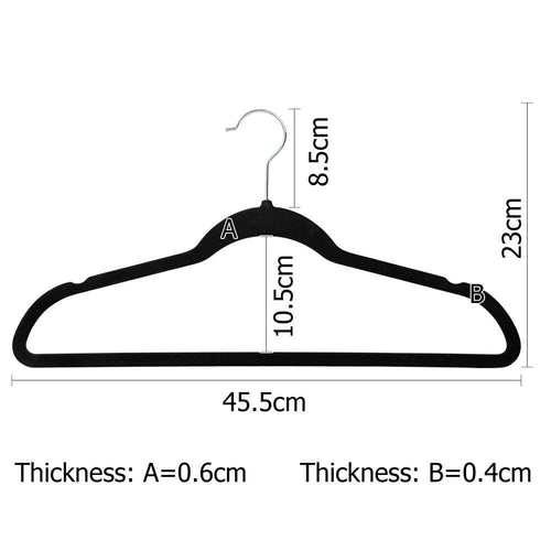 Set of 50 Velvet Coat Hangers