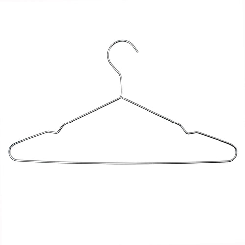 Harbour Housewares Metal Wire Clothes Hanger - Chrome