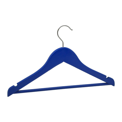 Harbour Housewares Wooden Children's Clothes Hanger - Blue