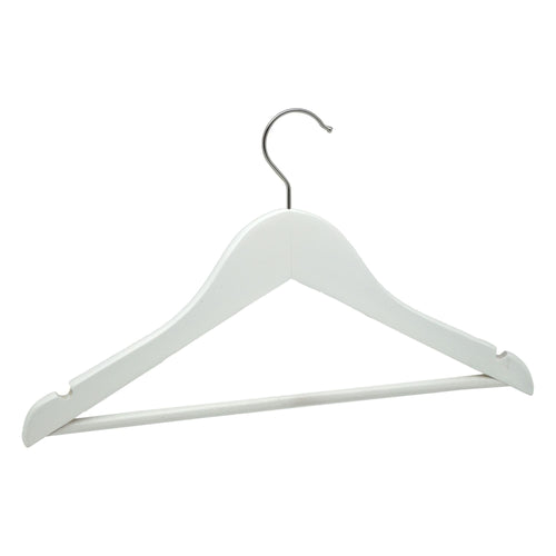 Harbour Housewares Wooden Children's Clothes Hanger - White