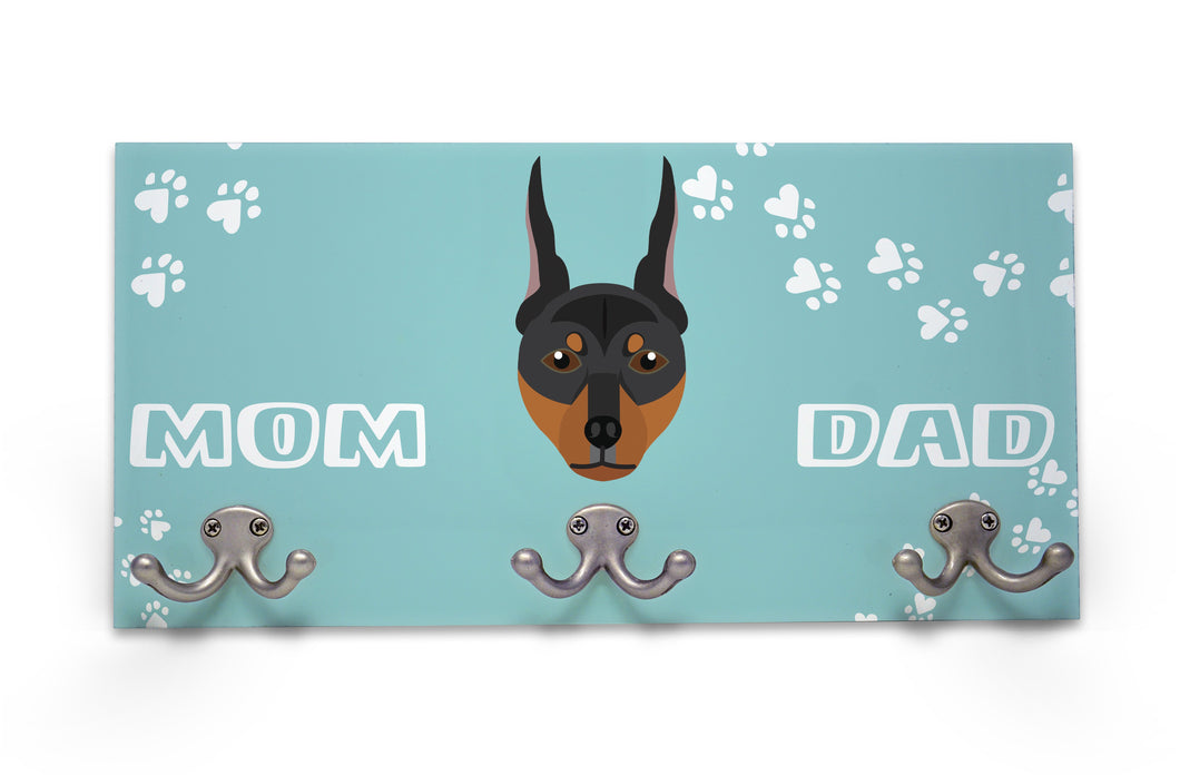 Wall Mounted Coat Rack - Doberman Pinscher