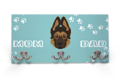 Wall Mounted Coat Rack - German Shepherd - Puppy