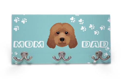 Wall Mounted Coat Rack - Goldendoodle